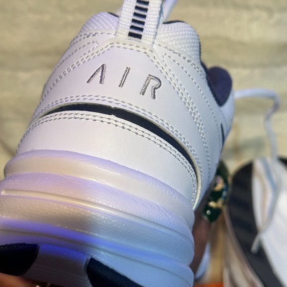 Mens Nike Air Monarch IV White Blue Silver Black Tennis Shoe Sneakers 11.5 D - Picture 8 of 11